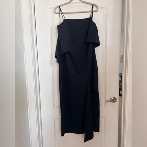 Topshop Asymmetrical Navy Dress size 12